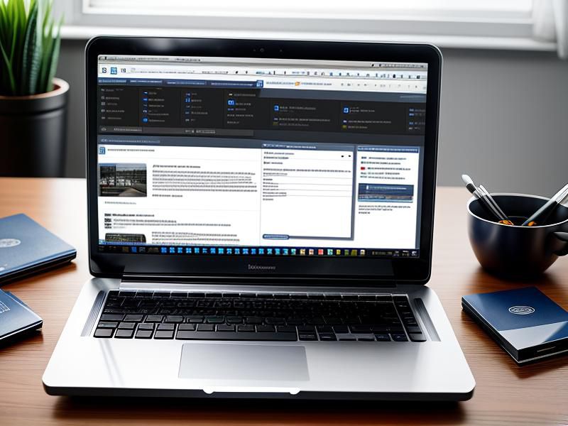 Computer on desktop